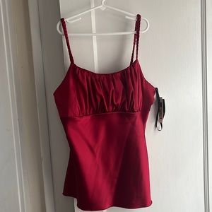 Red silk women’s top